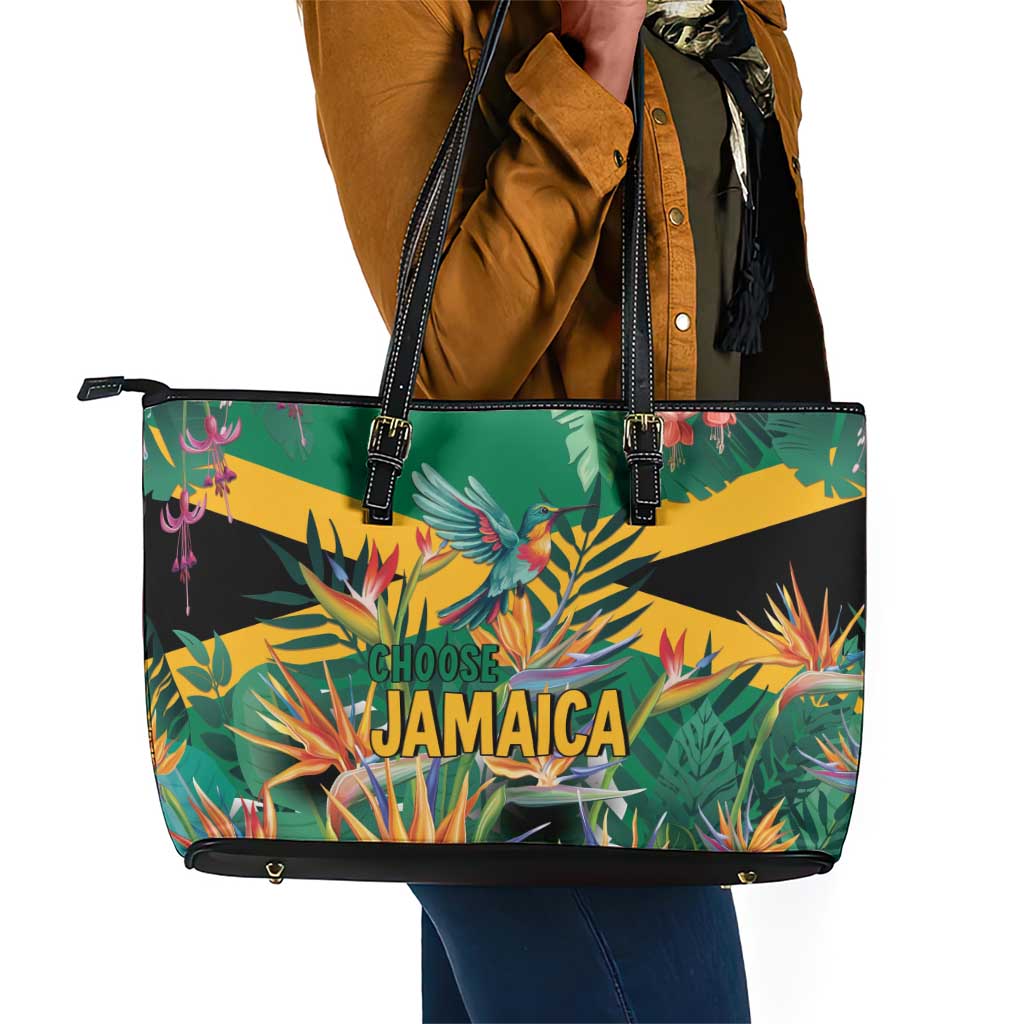 JLP 1PM Holness Leather Tote Bag Jamaica Labour Party - African Pride