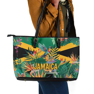 JLP 1PM Holness Leather Tote Bag Jamaica Labour Party - African Pride