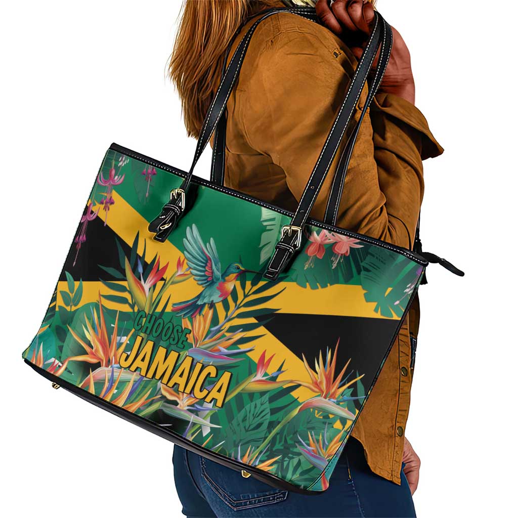JLP 1PM Holness Leather Tote Bag Jamaica Labour Party - African Pride