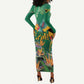JLP 1PM Holness Long Sleeve Bodycon Dress Jamaica Labour Party - African Pride
