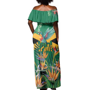 JLP 1PM Holness Off Shoulder Maxi Dress Jamaica Labour Party - African Pride