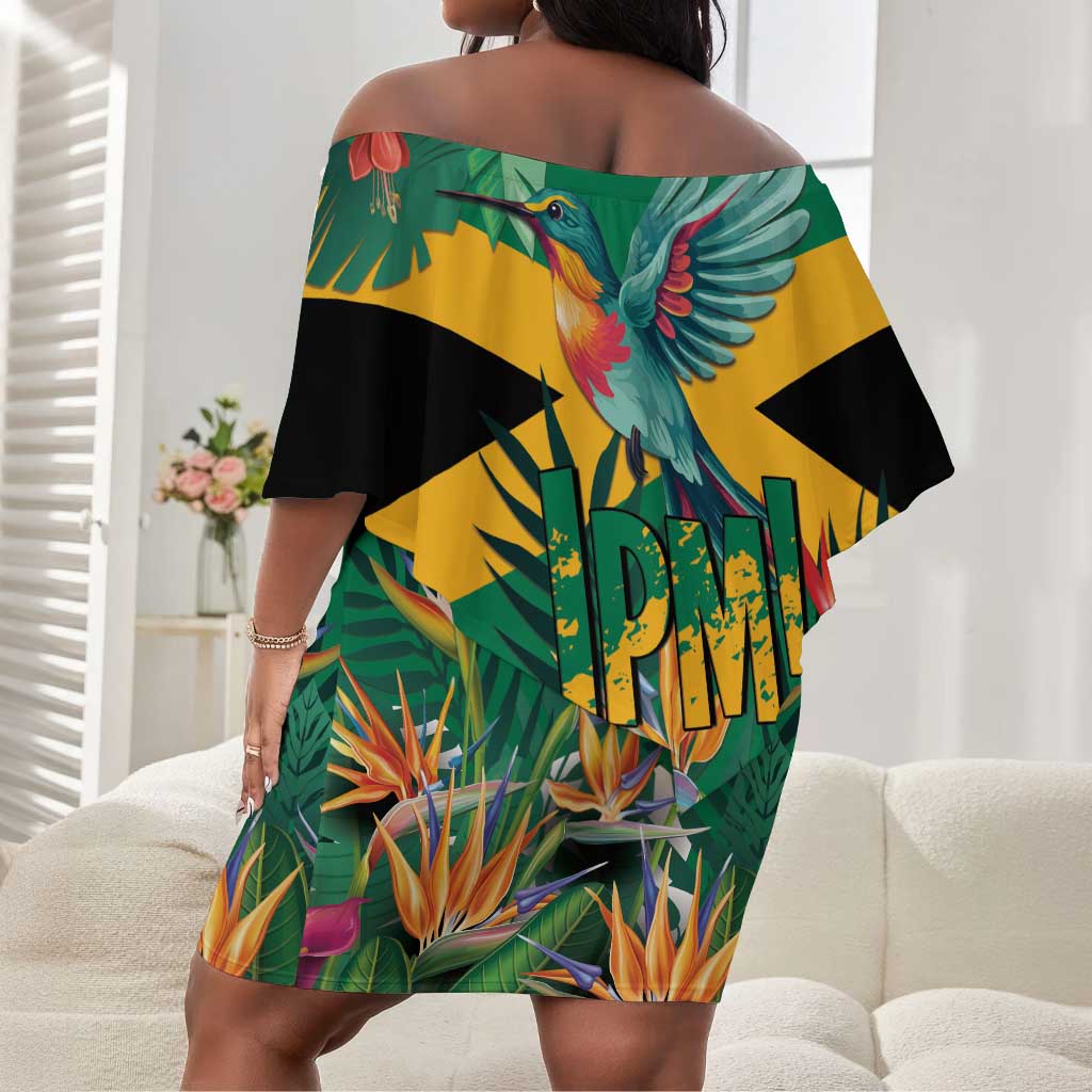 JLP 1PM Holness Off Shoulder Short Dress Jamaica Labour Party - African Pride