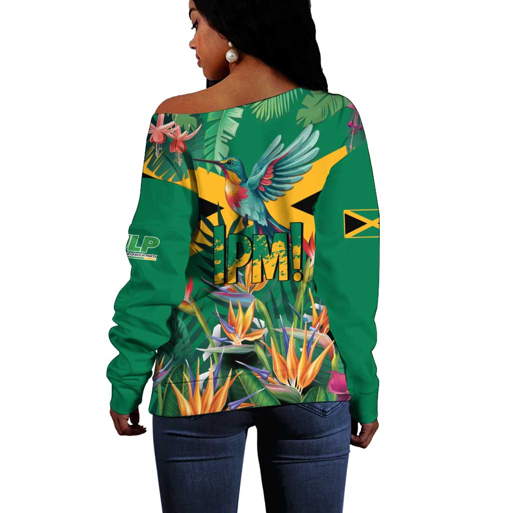 JLP 1PM Holness Off Shoulder Sweater Jamaica Labour Party - African Pride