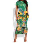JLP 1PM Holness Short Sleeve Bodycon Dress Jamaica Labour Party - African Pride