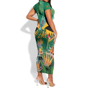 JLP 1PM Holness Short Sleeve Bodycon Dress Jamaica Labour Party - African Pride