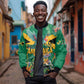 JLP 1PM Holness Sleeve Zip Bomber Jacket Jamaica Labour Party - African Pride