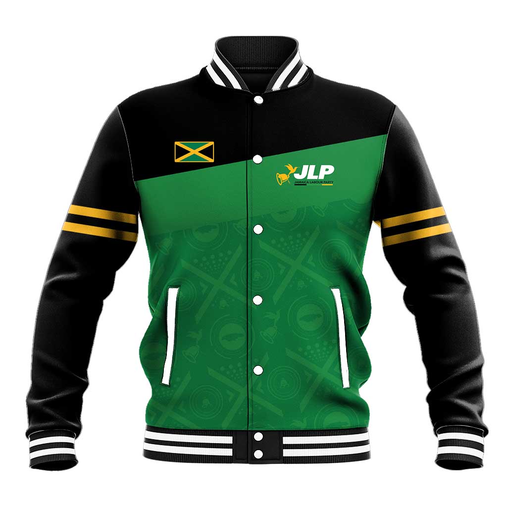 Personalized Jamaica Labour Party Supporters Baseball Jacket - African Pride