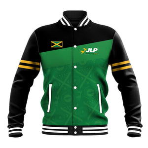Personalized Jamaica Labour Party Supporters Baseball Jacket - African Pride