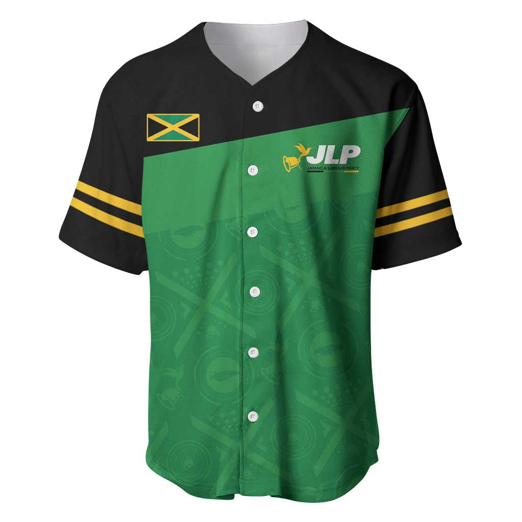 Personalized Jamaica Labour Party Supporters Baseball Jersey - African Pride