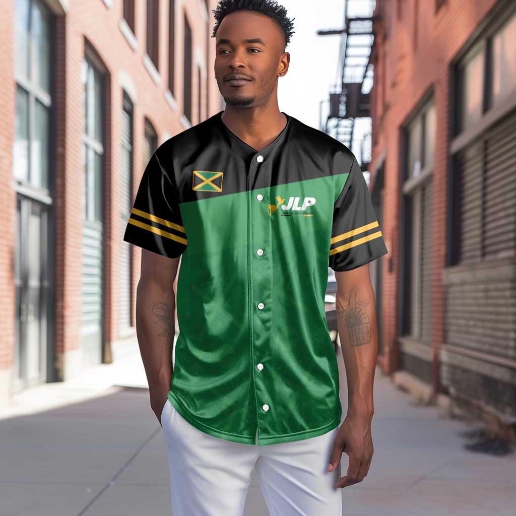 Personalized Jamaica Labour Party Supporters Baseball Jersey - African Pride