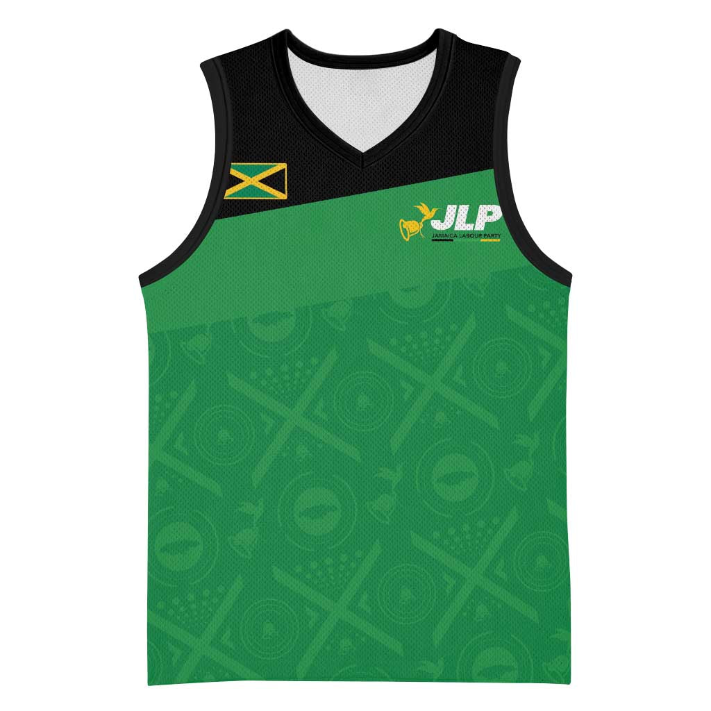 Personalized Jamaica Labour Party Supporters Basketball Jersey - African Pride