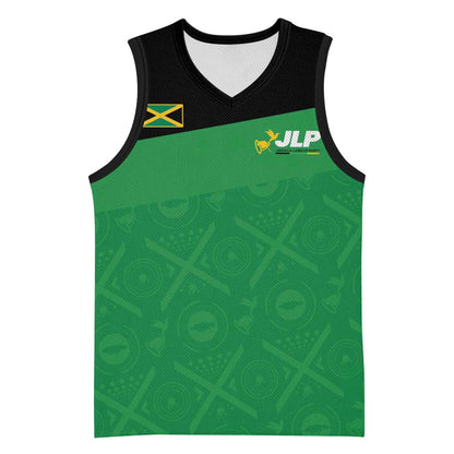 Personalized Jamaica Labour Party Supporters Basketball Jersey - African Pride