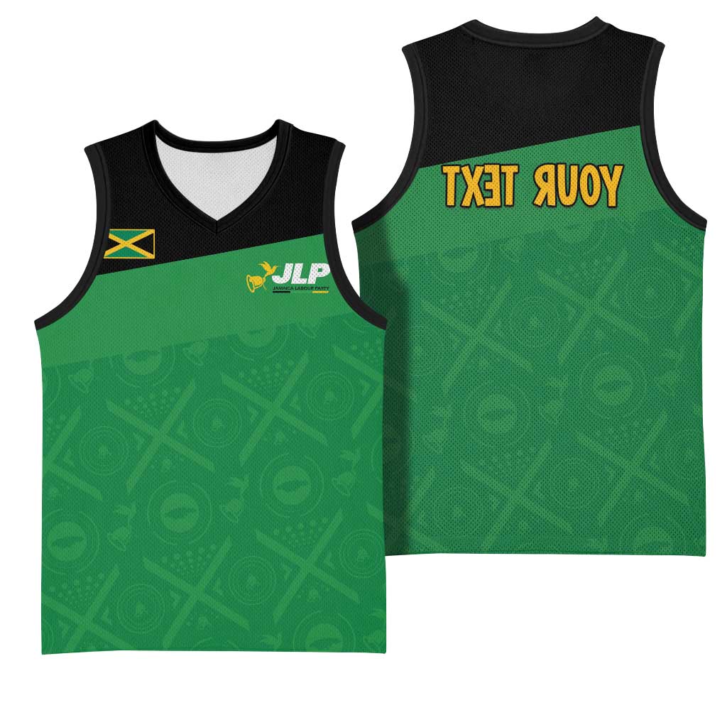 Personalized Jamaica Labour Party Supporters Basketball Jersey - African Pride