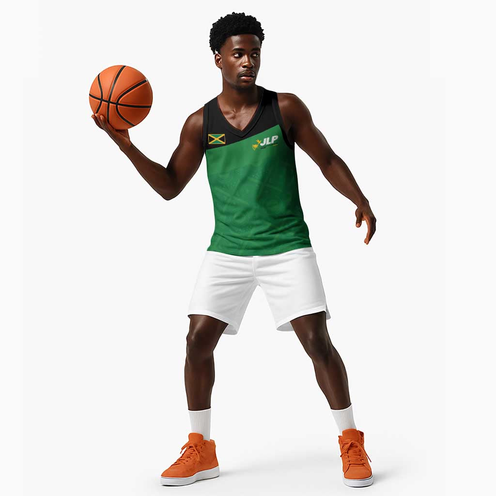 Personalized Jamaica Labour Party Supporters Basketball Jersey - African Pride