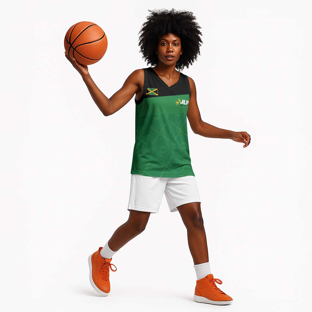 Personalized Jamaica Labour Party Supporters Basketball Jersey - African Pride