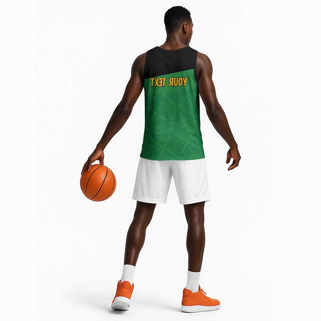 Personalized Jamaica Labour Party Supporters Basketball Jersey - African Pride