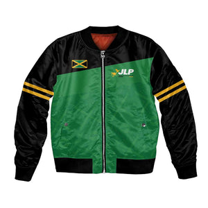 Personalized Jamaica Labour Party Supporters Bomber Jacket - African Pride