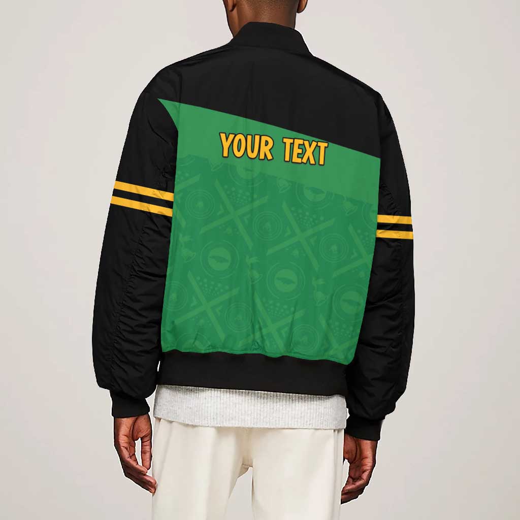 Personalized Jamaica Labour Party Supporters Bomber Jacket - African Pride