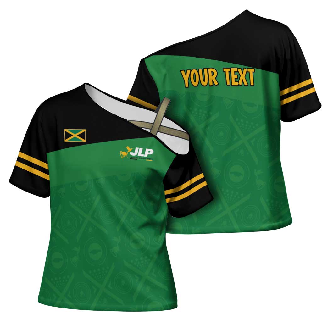 Personalized Jamaica Labour Party Cross Shoulder Shirt Proud Supporters