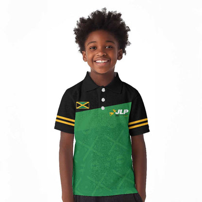 Personalized Jamaica Labour Party Supporters Kid Polo Shirt - African Pride