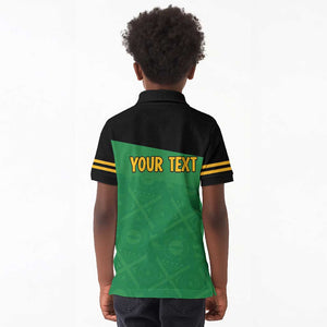 Personalized Jamaica Labour Party Supporters Kid Polo Shirt - African Pride