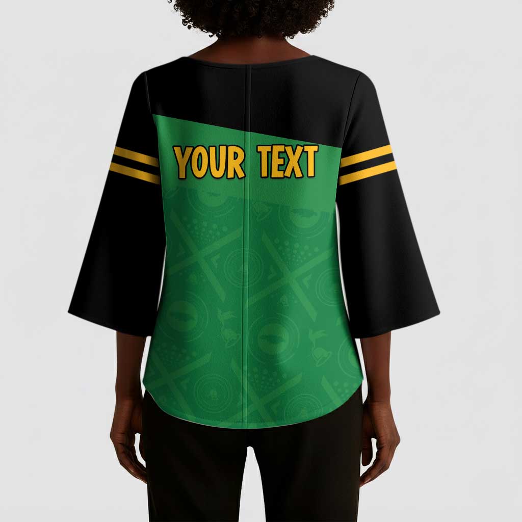 Personalized Jamaica Labour Party Kimono Sleeve Blouse Proud Supporters