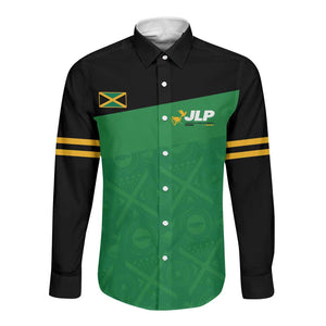 Personalized Jamaica Labour Party Supporters Long Sleeve Button Shirt - African Pride