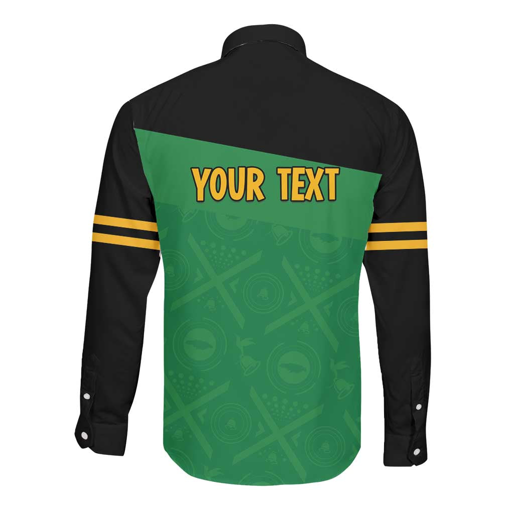 Personalized Jamaica Labour Party Supporters Long Sleeve Button Shirt - African Pride