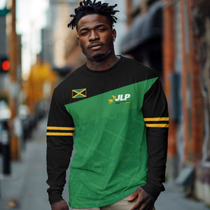 Personalized Jamaica Labour Party Supporters Long Sleeve Shirt - African Pride