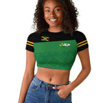 Personalized Jamaica Labour Party Supporters Raglan Cropped T shirt - African Pride