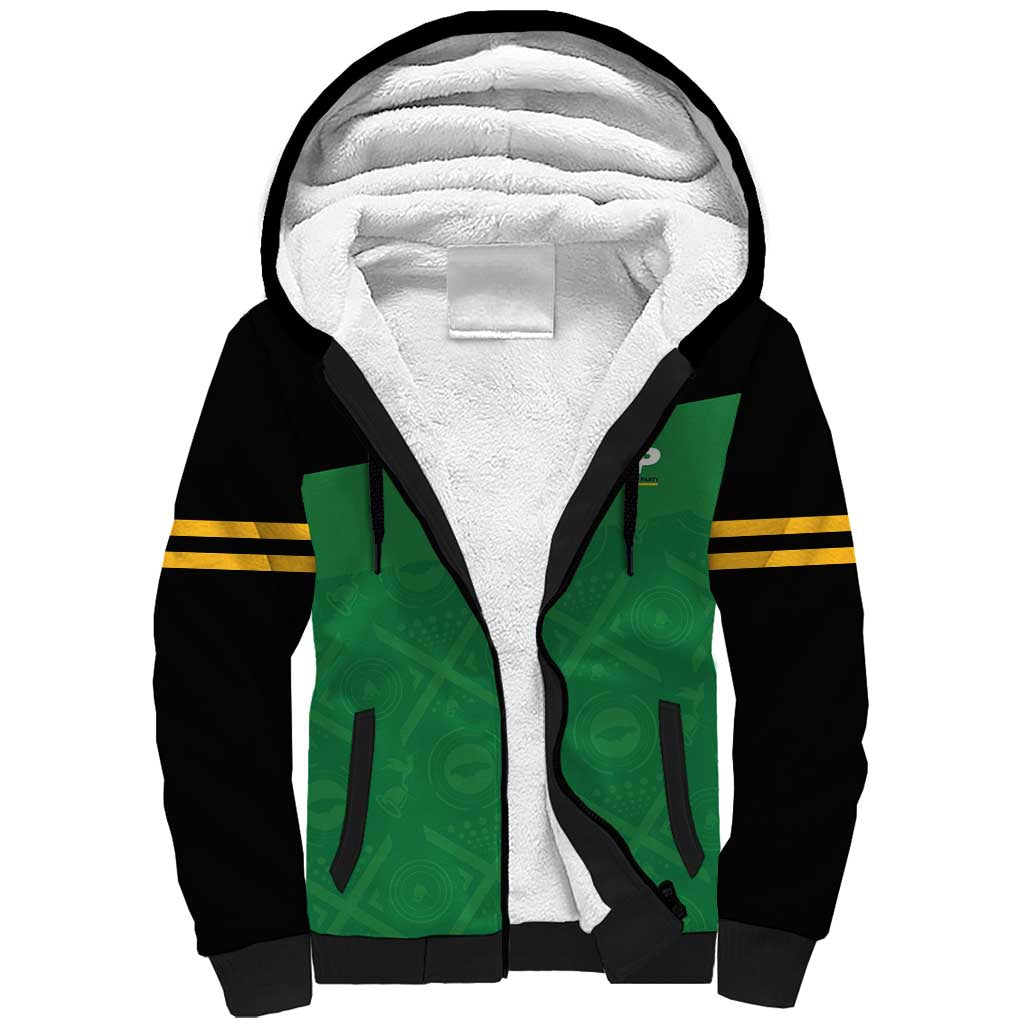 Personalized Jamaica Labour Party Supporters Sherpa Hoodie - African Pride