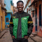 Personalized Jamaica Labour Party Supporters Sleeve Zip Bomber Jacket - African Pride