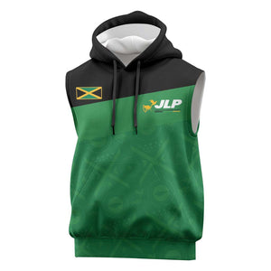 Personalized Jamaica Labour Party Supporters Sleeveless Hoodie - African Pride