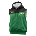Personalized Jamaica Labour Party Supporters Sleeveless Zip Hoodie - African Pride