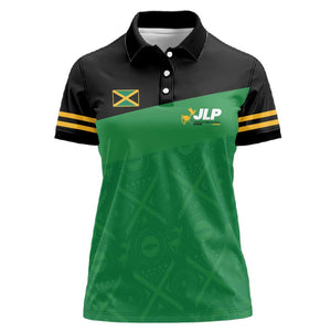 Personalized Jamaica Labour Party Supporters Women Polo Shirt - African Pride
