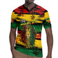 Personalised Rastafarian Lion Rugby Jersey Cannabis Leaf Pattern