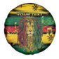Personalised Rastafarian Lion Spare Tire Cover Cannabis Leaf Pattern