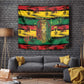 Personalised Rastafarian Lion Tapestry Cannabis Leaf Pattern