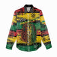 Personalised Rastafarian Lion Women Casual Shirt Cannabis Leaf Pattern LT15