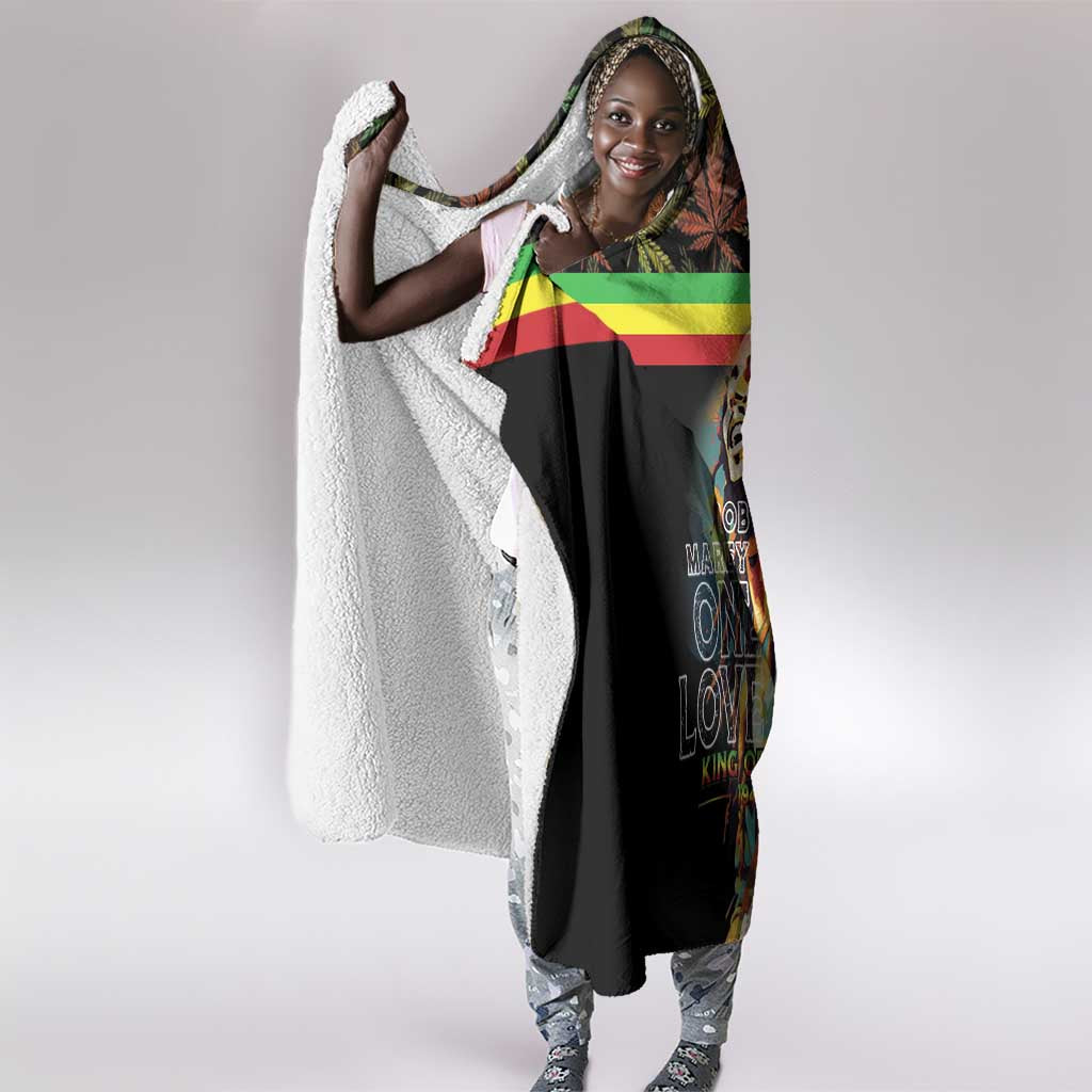 Jamaica Legend Bob Birthday Hooded Blanket Thank You For The Memories