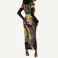 Jamaica Legend Bob Birthday Long Sleeve Bodycon Dress Thank You For The Memories LT15