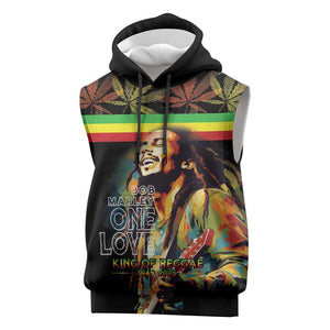Jamaica Legend Bob Birthday Sleeveless Hoodie Thank You For The Memories - African Pride