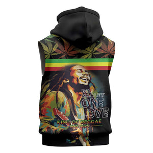 Jamaica Legend Bob Birthday Sleeveless Hoodie Thank You For The Memories - African Pride