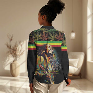 Jamaica Legend Bob Birthday Women Casual Shirt Thank You For The Memories LT15