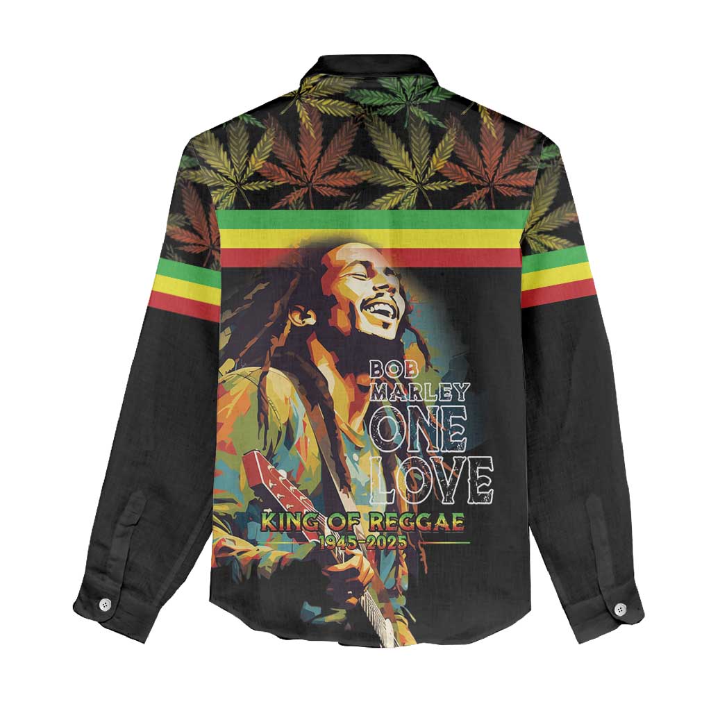 Jamaica Legend Bob Birthday Women Casual Shirt Thank You For The Memories LT15