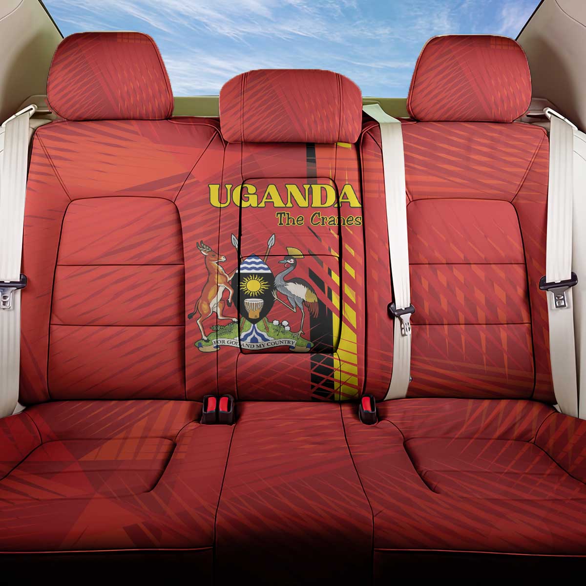 Uganda Football Back Car Seat Cover Go Champions Cranes - African Pride