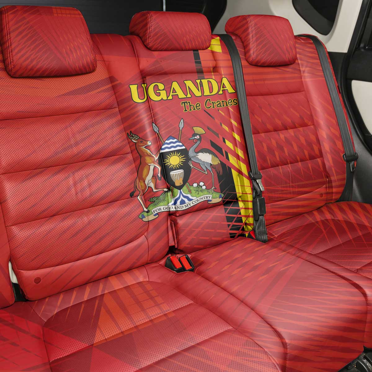 Uganda Football Back Car Seat Cover Go Champions Cranes - African Pride