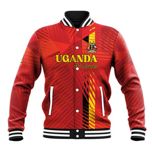 Custom Uganda Football Baseball Jacket Go Champions Cranes - African Pride