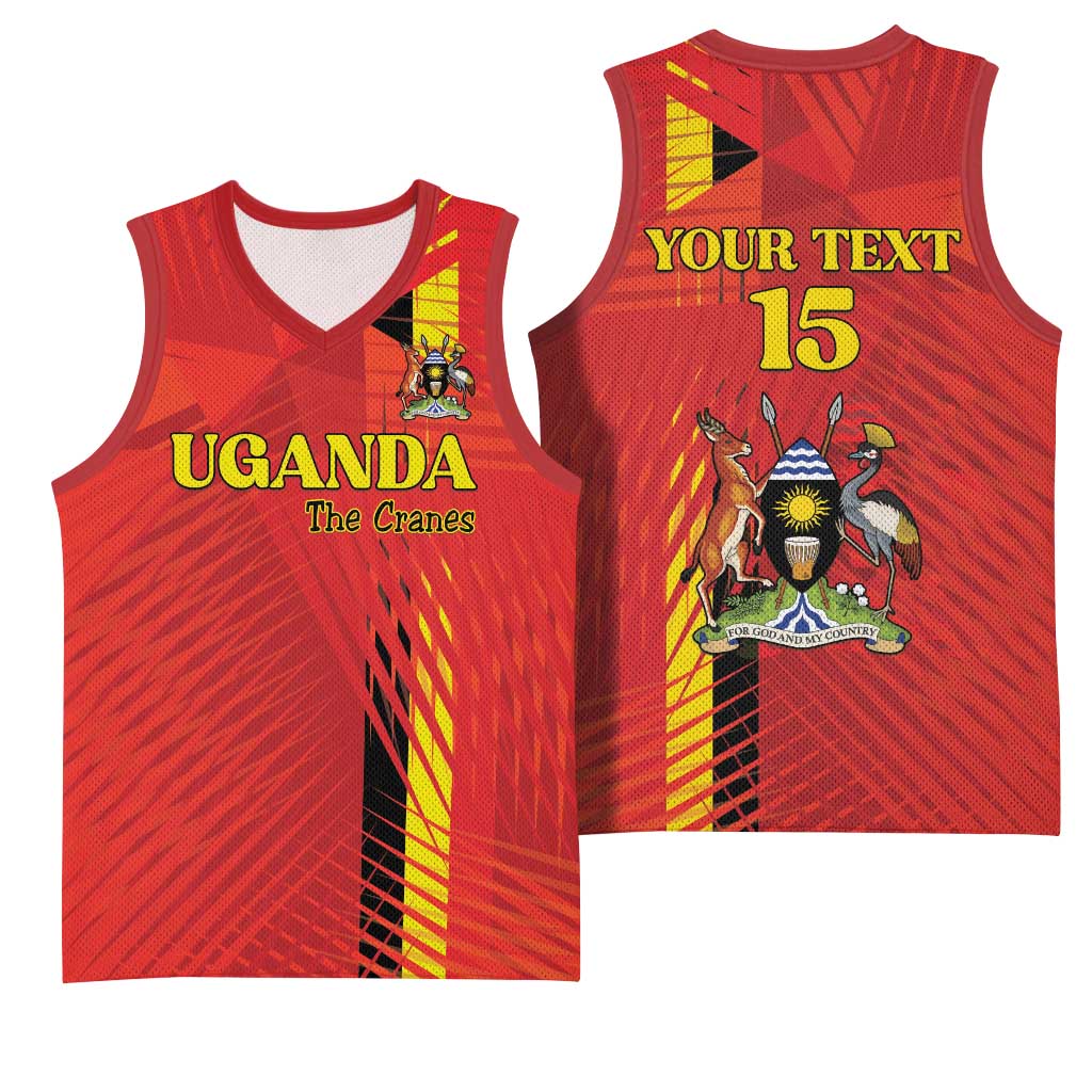 Custom Uganda Football Basketball Jersey Go Champions Cranes - African Pride