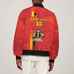 Custom Uganda Football Bomber Jacket Go Champions Cranes - African Pride